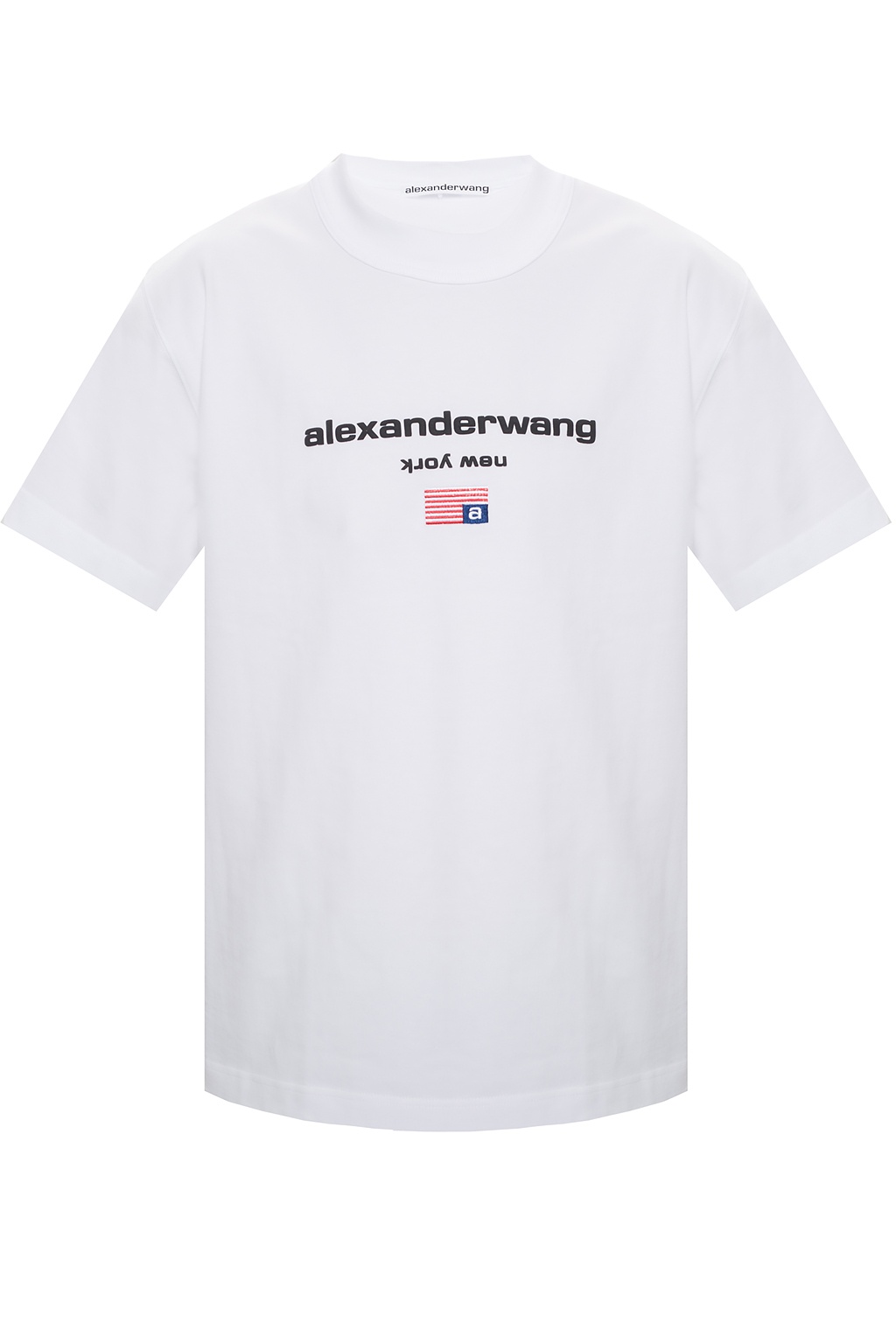 White T-shirt with logo Alexander Wang - Vitkac GB